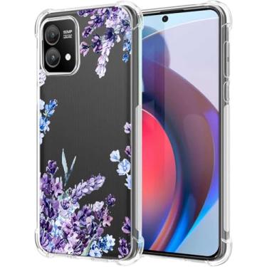 Imagem de FollmeAir Capa para Moto G Stylus 5G 2023, Slim Flexível TPU para Meninas Mulheres Airbag Amortecedor Borracha Amortecedor Capa de Silicone Macio Apto para Motorola Moto G Stylus 2023 5G (Lavanda Roxa