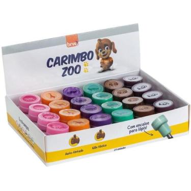 Imagem de Carimbo Pedagogico Zoo 6 Modelos Sortidos - BRW
