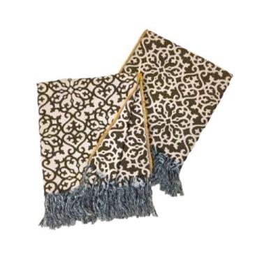 Imagem de Kit 2 Xales para Sofá Manta Poltrona Luxuosa Protetora 1,60x1,40m Vári