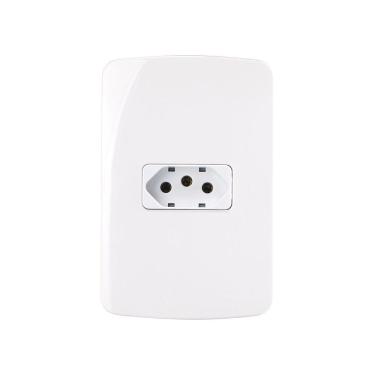 Imagem de Tomada Margirius B3 2p+t 20a Com Placa 4x2 Branca