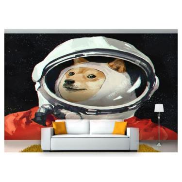 Imagem de Papel De Parede Cachorro Astronauta 3D Anm140 - Você Decora
