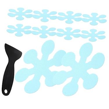 Imagem de 1 conjunto de adesivos antiderrapantes para banheira de floco de neve adesivos de segurança para banheiro antiderrapante para uso em piso de azulejo para piscina