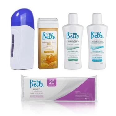 Imagem de Kit Aparelho Depilador Elétrico P Depilação Cera Quente - Depilol