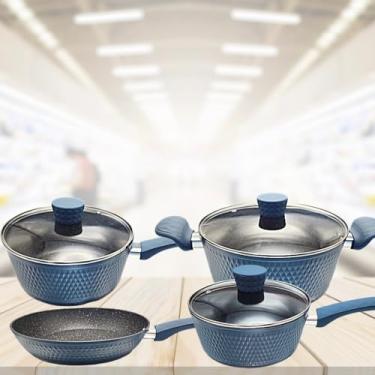 Imagem de Jogo de Panelas 4 Peças Indução Azul