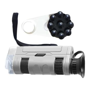 Imagem de Microscópio infantil – ampliação de 100x, microscópio portátil, aprendizagem educacional de ciências para exploração ao ar livre, , estudo, sala de aula, projetos, planta, aniversário, Natal