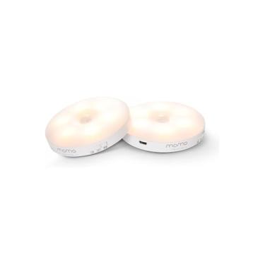 Imagem de Luminária LED Sem Fio com Sensor de Presença, Recarregável USB, Branco Quente e Frio, 5W, 8,5cm, Instalação Magnética, para Corredores, Armários, Escadas