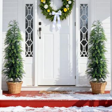 Imagem de Bailikang Árvore de Natal artificial de 1,2 m de pinheiro premium com ponta de mais de 1000 galhos, fácil configuração, lápis artificiais, agulhas de pinheiro realistas, decoração realista de festa de