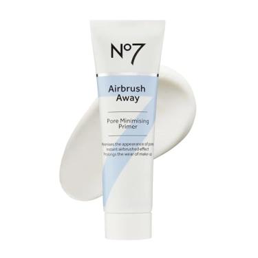 Imagem de No7 Primer facial para minimizar poros Airbrush Away - leve, fosco e minimizador de poros para rosto - Maquiagem para pele oleosa (30 ml)
