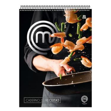 Imagem de Caderno de Receitas Espiral Superior Masterchef Pautado 76 Folhas Anim