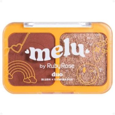 Imagem de Duo Blush e Iluminador Melu New Rules Dreams RR-1002-3 - RUBY ROSE