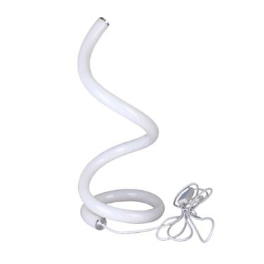 Imagem de Lâmpada de Mesa RGB Espiral com Mudança Cor Regulável Luz Noturna Estilo Moderno para Decoração Sala Estar e Quarto