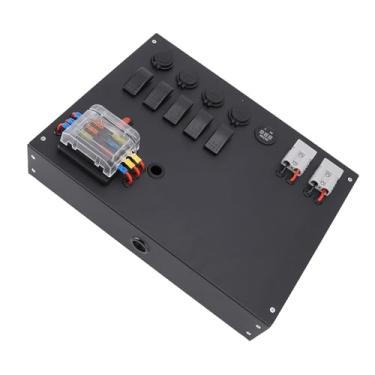 Imagem de aqxreight Caixa de Controle de Energia da Bateria de Acampamento DC12V 24V Com Interruptor Voltímetro Tomada de Isqueiro Saída USB Conector Rápido para Carro RV Picapes 4WD Diversos e Equipamentos