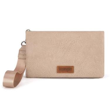 Imagem de Carteira de pulso Wrangler, bolsa dupla feminina com bloqueio de RFID 