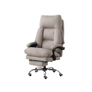 Imagem de Cadeira de escritório ergonômica com pata de gato, conforto reclinável, para uso doméstico, cadeiras de mesa longas