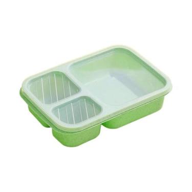 Imagem de Lancheira Infantil Portátil Com 3 Compartimentos, Plástico À Prova De 