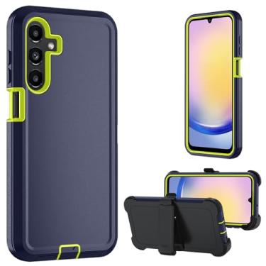 Imagem de Capa para Samsung Galaxy A17 5G, capa resistente A16 5G, com um protetor de tela de vidro temperado, [proteção de grau militar] [à prova de choque] [à prova de queda] [à prova de poeira] (com clipe de