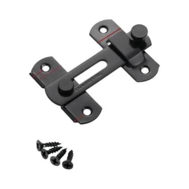 Imagem de Fechadura Deslizante De Aço Inoxidável 180 Graus Para Portões, Janelas