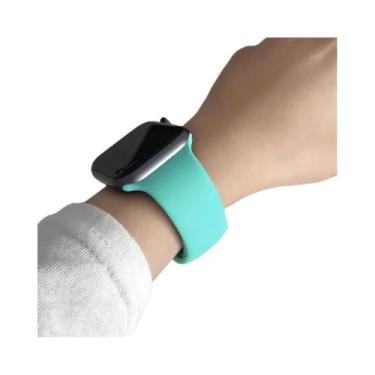 Imagem de Pulseiras De Silicone Para Apple Watch Series 9 8 7 SE Ultra 2 40mm 41