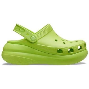 Imagem de Sandália Crocs Classic Crush Platform Clog Limeade Feminina-Feminino