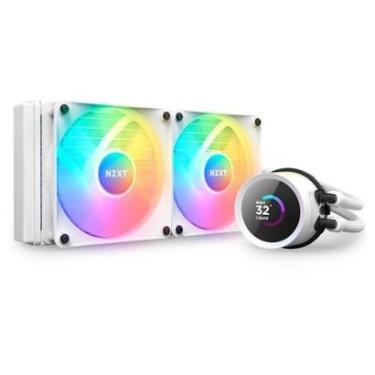 Imagem de Water Cooler NZXT Kraken 240 RGB, 240mm, AMD/Intel, Branco - RL-KR240-W1-Unissex