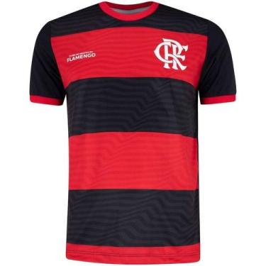Imagem de Camiseta Braziline Flamengo Emoção - Masculina - Vermelhop, Vermelho, 