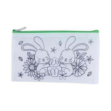 Imagem de Estojo De Canetas Colorido Para Crianças Em Tecido Não Tecido Com Padr