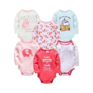 Imagem de Body Infantil De Manga Longa Para Primavera E Outono Com Estampa De De