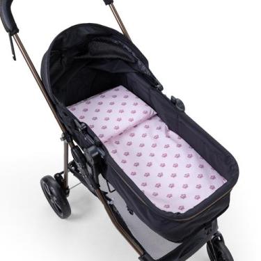 Imagem de 1 Colchonete e Travesseiro para Carrinho de Bebê Conforto e Estilo par