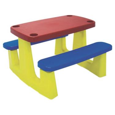 Imagem de Mesa Picnic Infantil Tramontina Colorida em Polipropileno, Vermelho e 