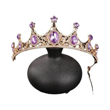 Imagem de Coroa De Noiva Em Liga De Strass, Acessório De Cabelo Para Vestido De 