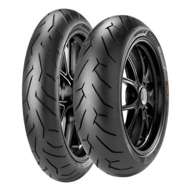 Imagem de Par Pneu 100 80 17 140 60 17 Diablo Rosso 2 Pirelli Moto