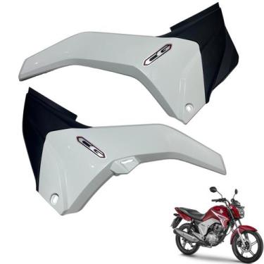 Imagem de Tampa Lateral Cg Titan 150 Modelo 2014 2015 Par Carenagem Lateral Lado