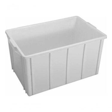 Imagem de Caixa Empilhável Caixa 61L (320X390X620MM) em Plástico Polipropileno PP Uso Geral Branco