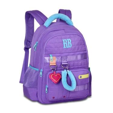 Imagem de Mochila Costas Escolar Feminina Rebecca Bonbon Pelúcia -, Lilás