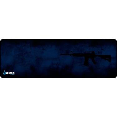 Imagem de Mousepad Gamer Rise Mode Speed, M4A1, Estendido (900x300mm), Azul - RG