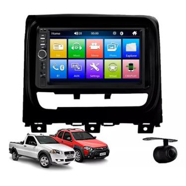 Imagem de Kit Multimídia Strada Palio Siena 2012 / 2019 Mold Preta Mp5 Bt Usb Fm