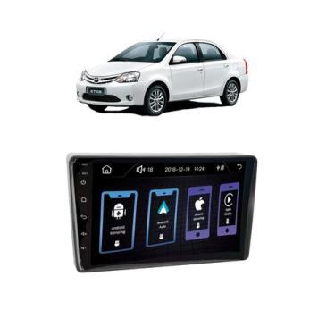 Imagem de Kit Multimidia Etios 9 Pol Carplay AndroidAuto USB BT FM - Roadstar 70
