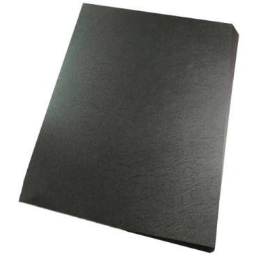 Imagem de Capa para Encadernação A4 Preta Couro Fundo PP 0,30 100un - Marpax