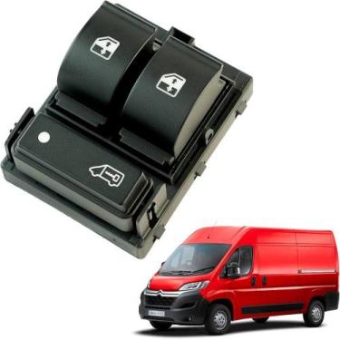 Imagem de Botão Duplo Comando Vidro Elétrico Trava Ducato Boxer Jumper - NEVOSA