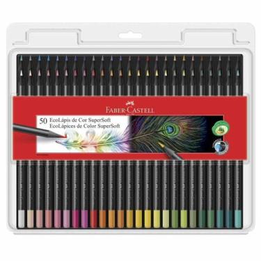Imagem de Lápis de Cor 50 Cores SuperSoft Faber Castell - Faber-Castell, 50 unid