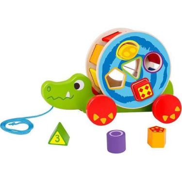 Imagem de Super Crocodilo de Puxar Brinquedo Educativo - Tooky Toy