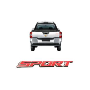 Imagem de Emblema Letreiro Sport Adesivo Vermelho Montana 2013 a 2021 - MARCON