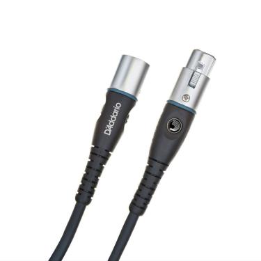 Imagem de Cabo para Microfone XLR PW-M-25 7,62m Blindagem Dupla Cobre Ultrapuro Preto D'Addario