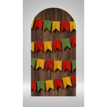 Imagem de Painel Decorativo Festa Junina Sublimado Elástico 1x2m - Congratulatio