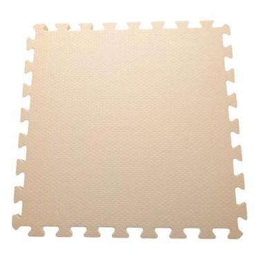Imagem de Tatame Tapete EVA Com Borda 50 X 50 X 2cm Creme
