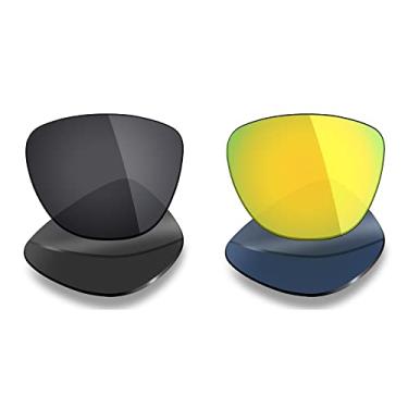 Imagem de Mryok 2 pares de lentes polarizadas de substituição para óculos de sol Oakley Frogskins – opções