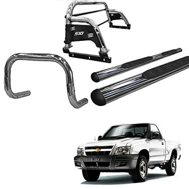 Imagem de Kit Quebra Mato+Santo Ant H3+Estribo Oval S10 94/11 Cromo CS