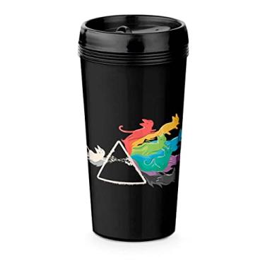 Imagem de Copo De Viagem 520ml Gato Prisma Cat Preto