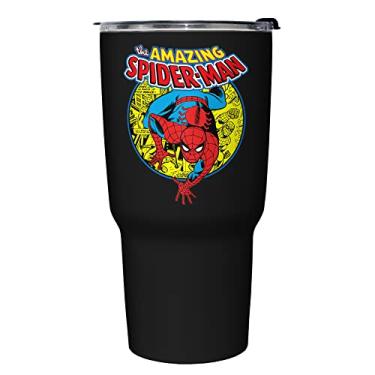 Imagem de Marvel Urban_Hero Caneca de viagem isolada de aço inoxidável de 765 ml, multicolorida