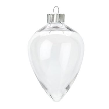 Imagem de Darice Ornamentos de Natal - Plástico-Gota - Transparente - 100 mm (1 pacote), 1 pacote